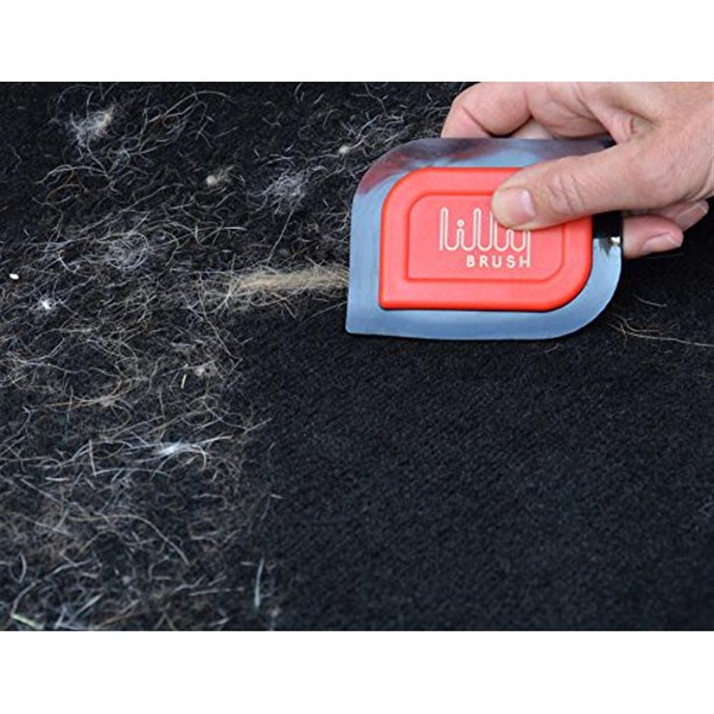Lilly Brush in action on short pet hair- MUST HAVE TOOL FOR AUTO
